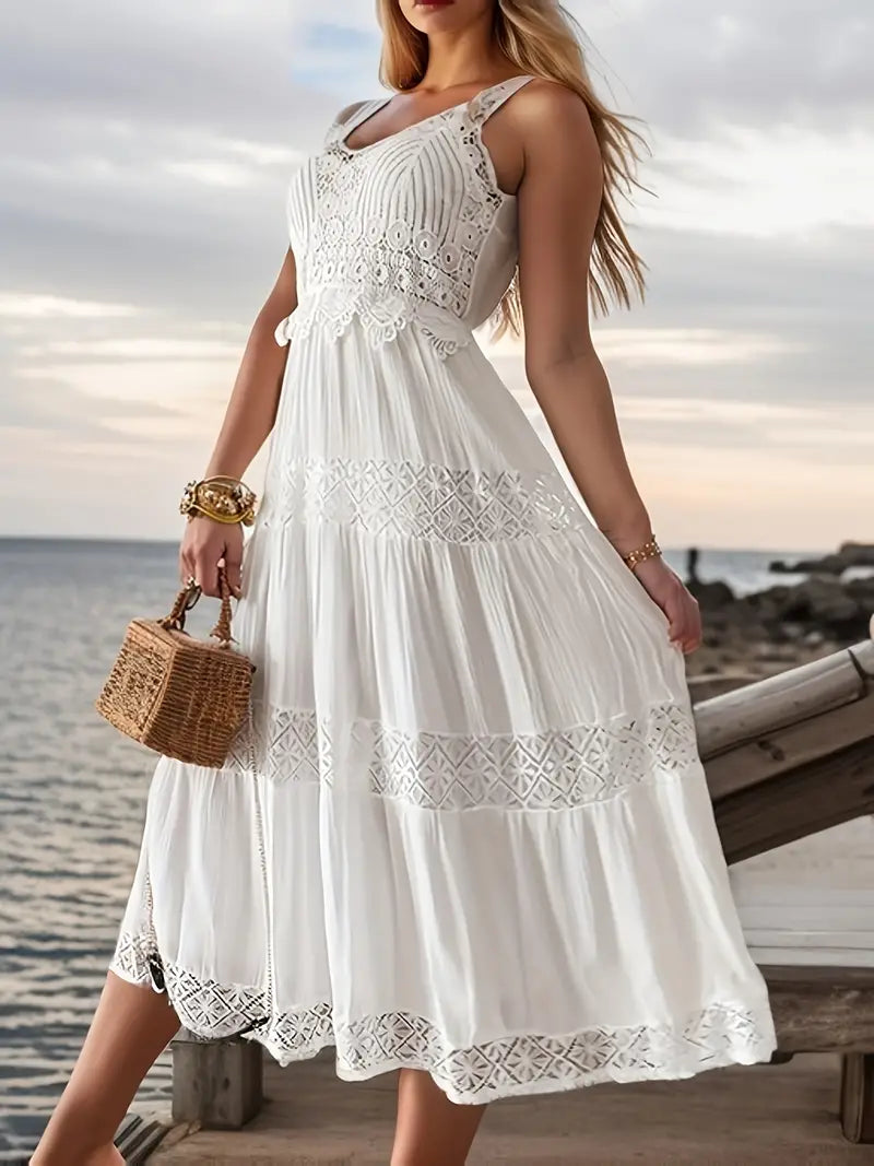 Women's Summer Maxi Dress Polyester-1