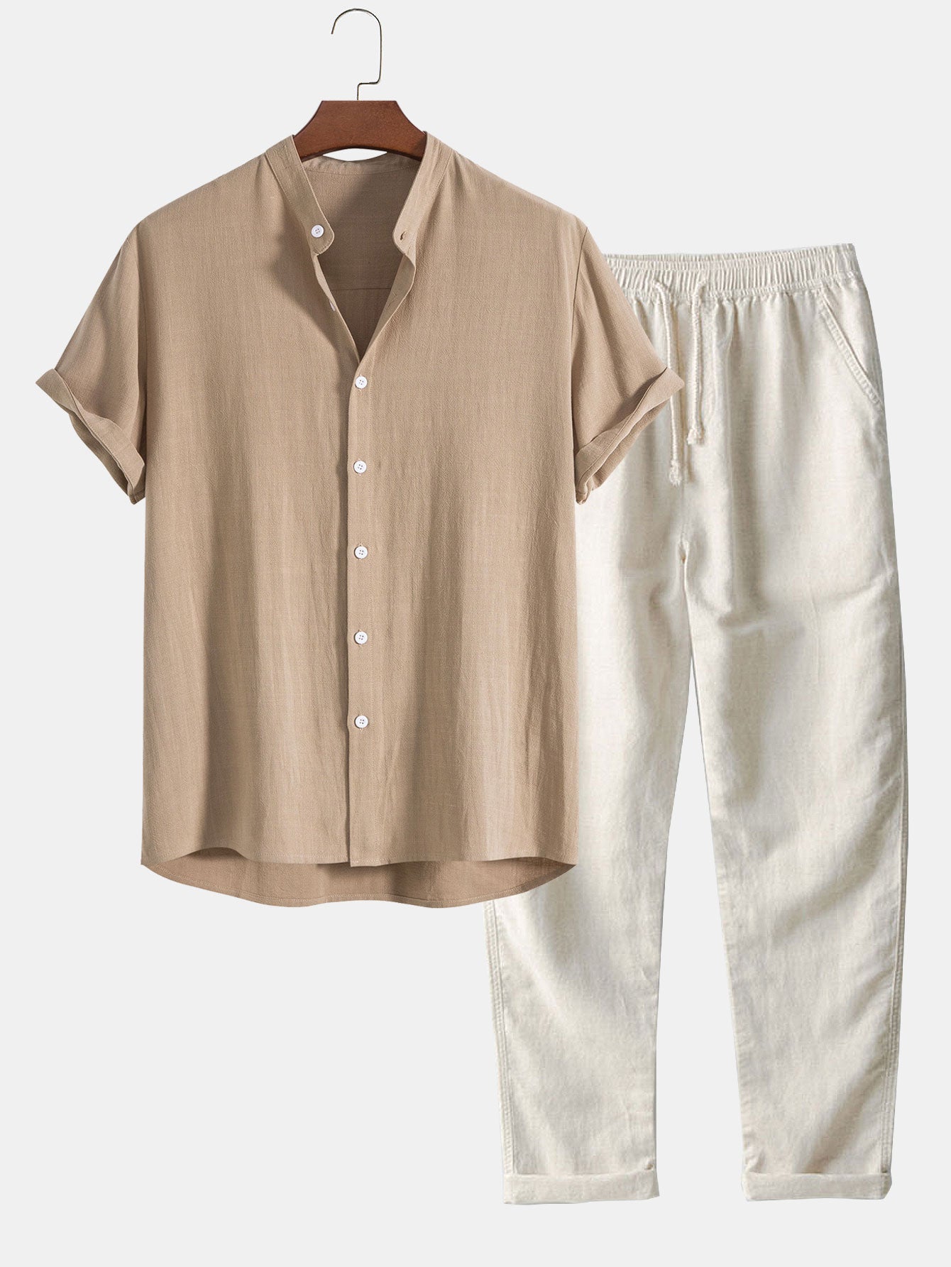 Eden | Men's Polo Shirt and Linen Set-1