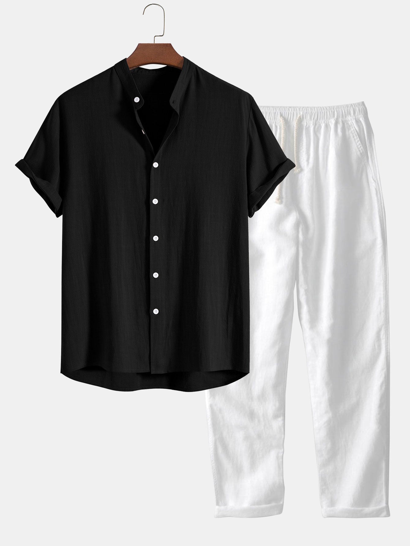 Variant image for Eden | Men's Polo Shirt and Linen Set-5