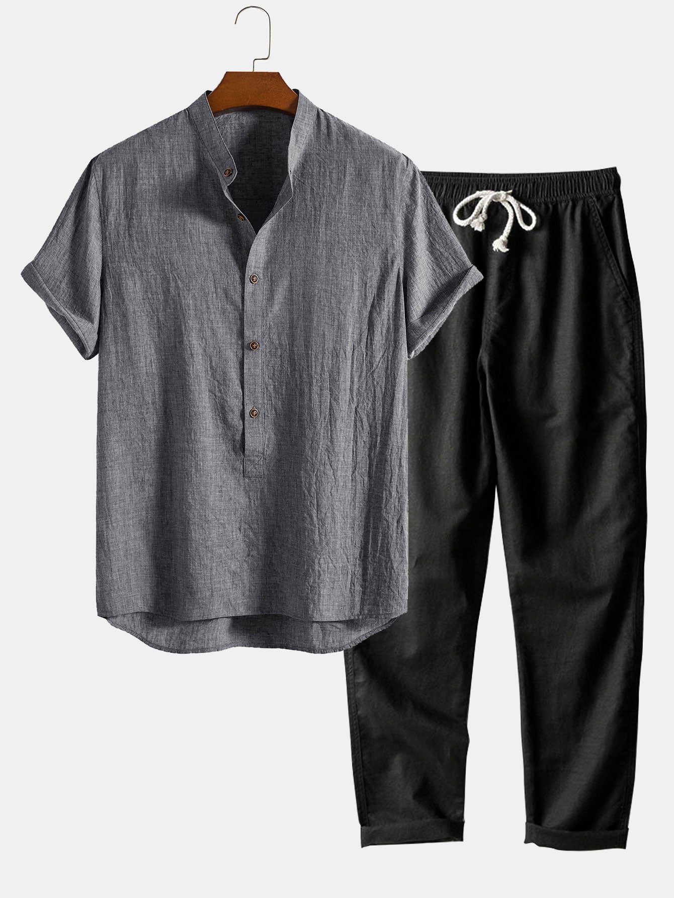 Variant image for Women's Loungewear Set Linen Cotton-13