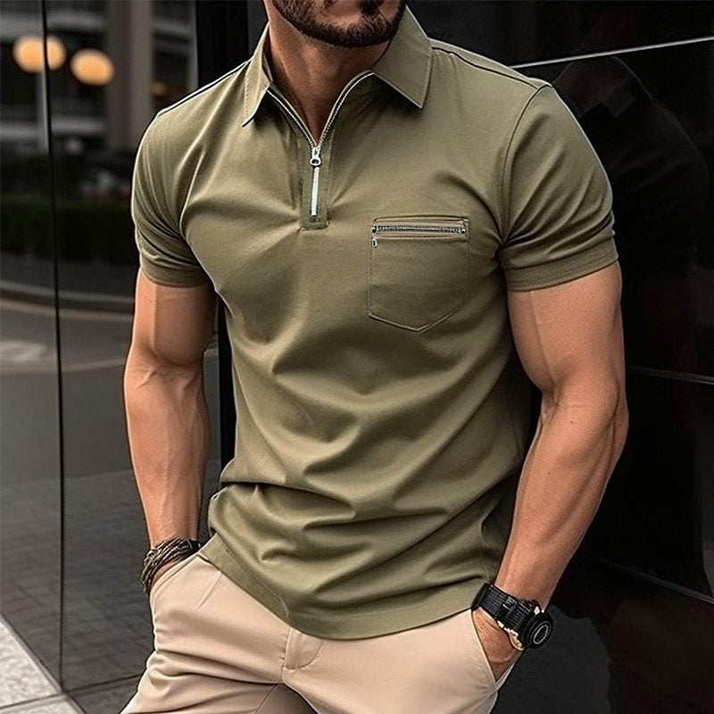 Men's Polo Shirt | Classic Long Sleeve Style-2