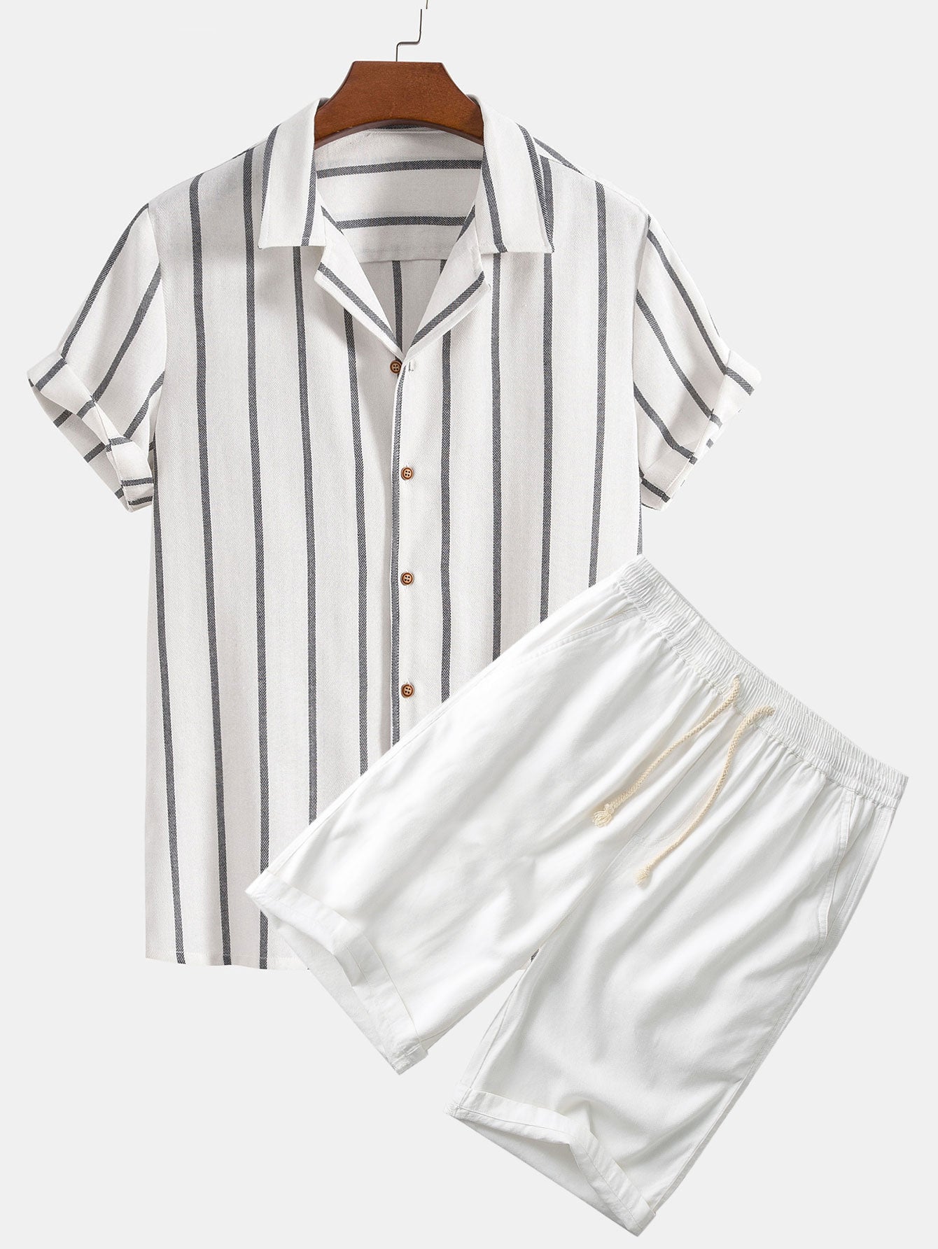 Variant image for Men's Summer Set Quick-Dry Fabric Shorts and Shirt-7
