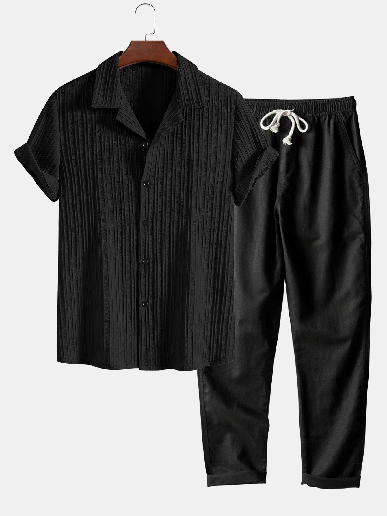 Women's Loungewear Set Polyester Cotton Linen-3