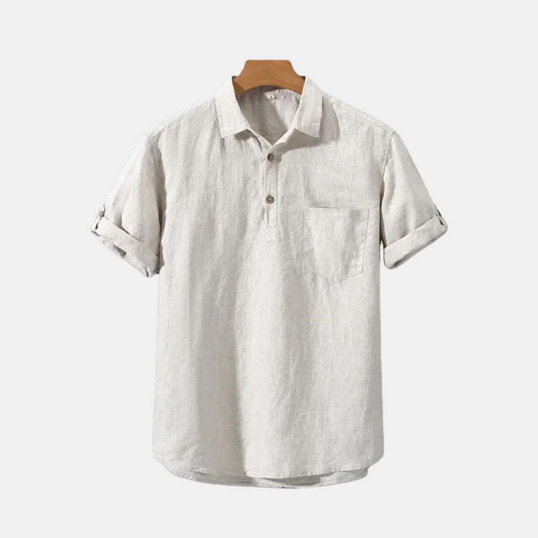 Men’s Linen Polo Shirt – Casual Elegance