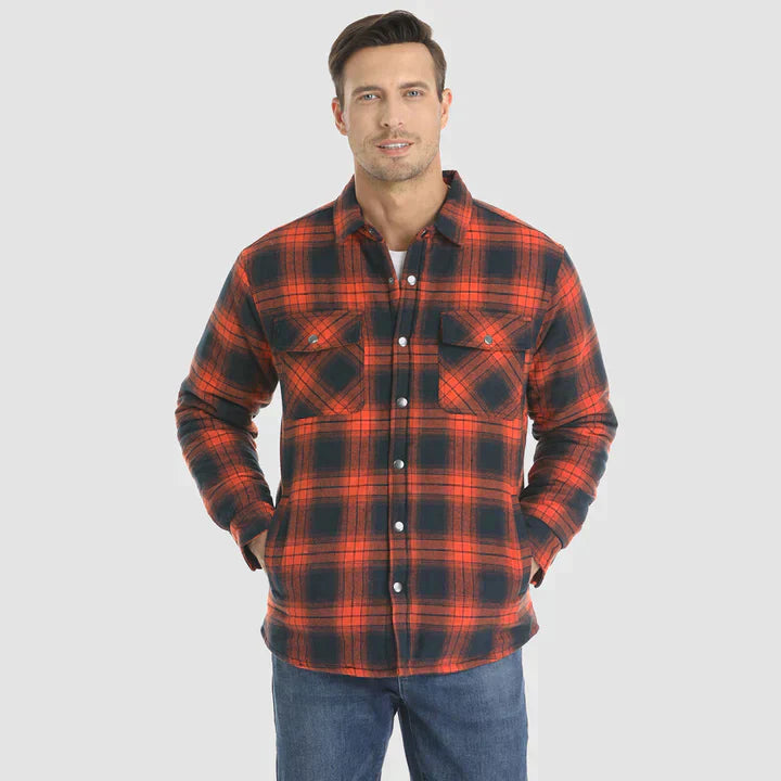 Jake | Checkered Long Sleeve Men's Shirt-6