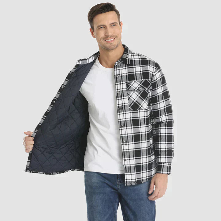 Jake | Checkered Long Sleeve Men's Shirt-3