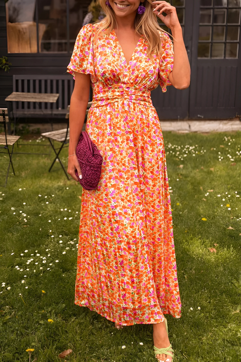 Women's Lightweight Floral Maxi Dress-1
