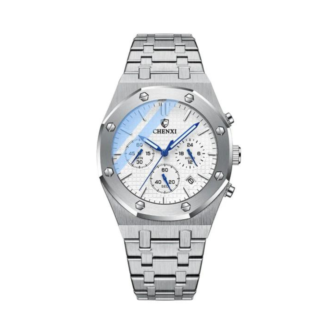 Men's Leather Watch Slim Design-1