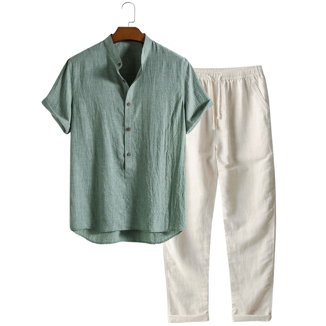 Women's Loungewear Set Linen Cotton-1