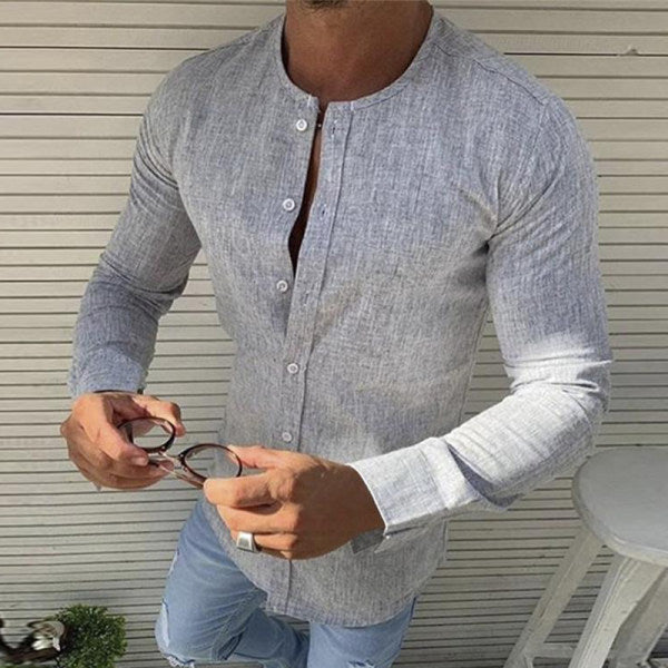 Men's Shirt | Long Sleeve Cotton Comfort-2