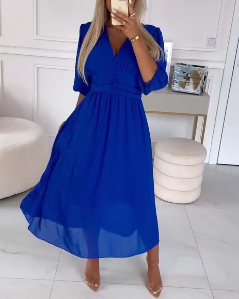 Variant image for Nienke | Women's Midi Dress with Sweetheart Neckline-13