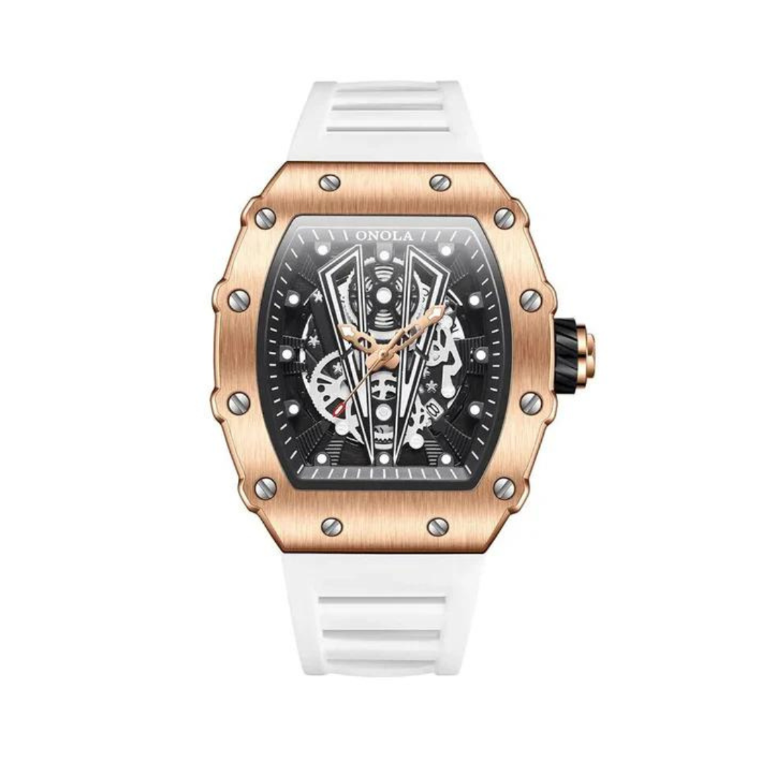 Variant image for Men's Leather Watch Stainless Steel Case-3
