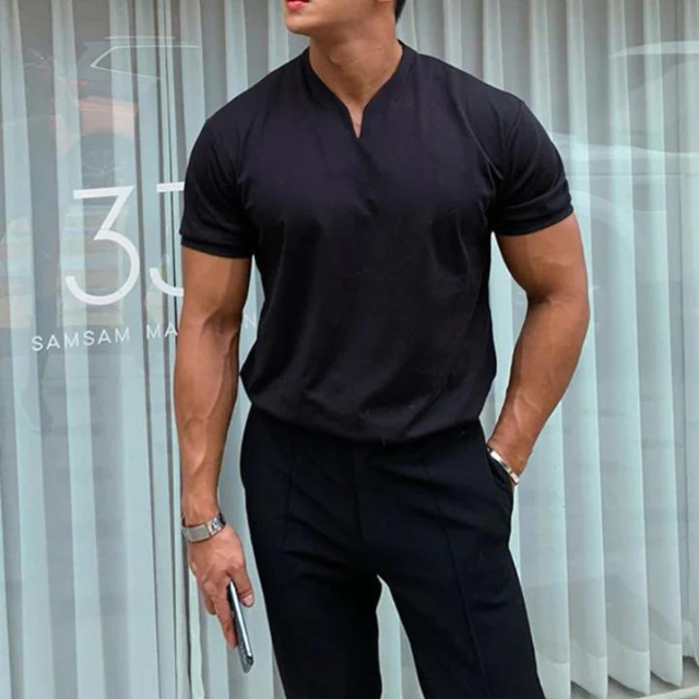 Men's T Shirt Cotton Casual Fit-2