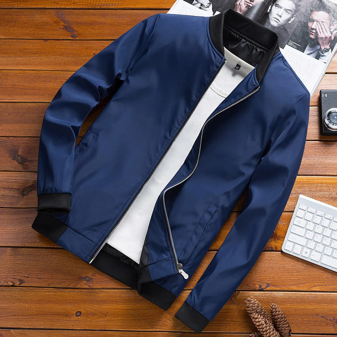 Men's Spring Jacket Polyester-2