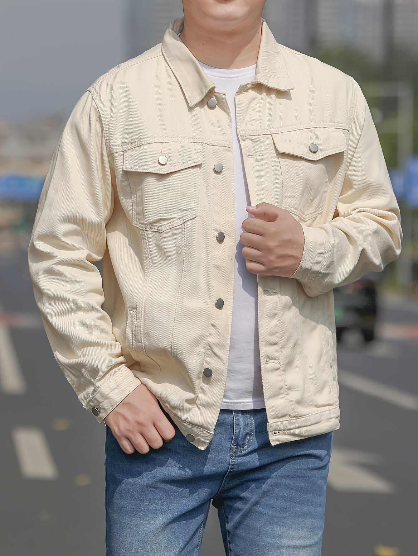 Men's Jacket Cotton Denim Style-1