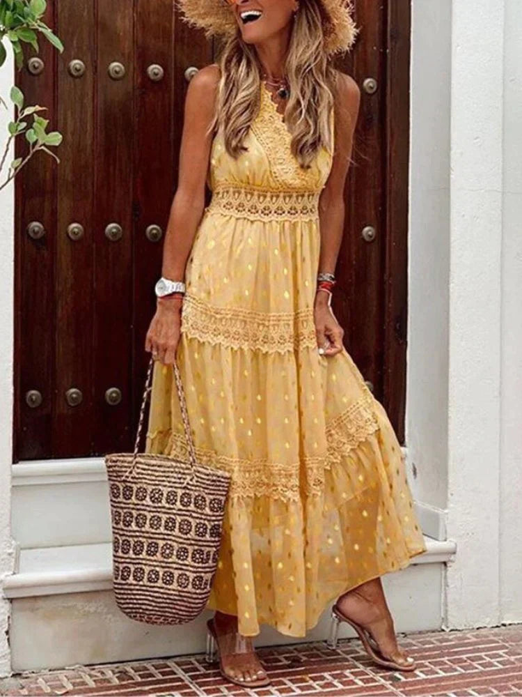 Variant image for Nina | Elegant Long Lace Women's Dress-7
