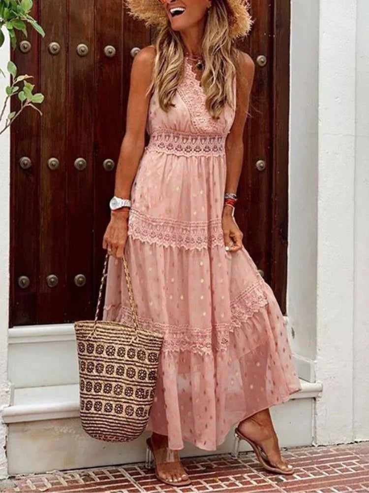 Variant image for Nina | Elegant Long Lace Women's Dress-19