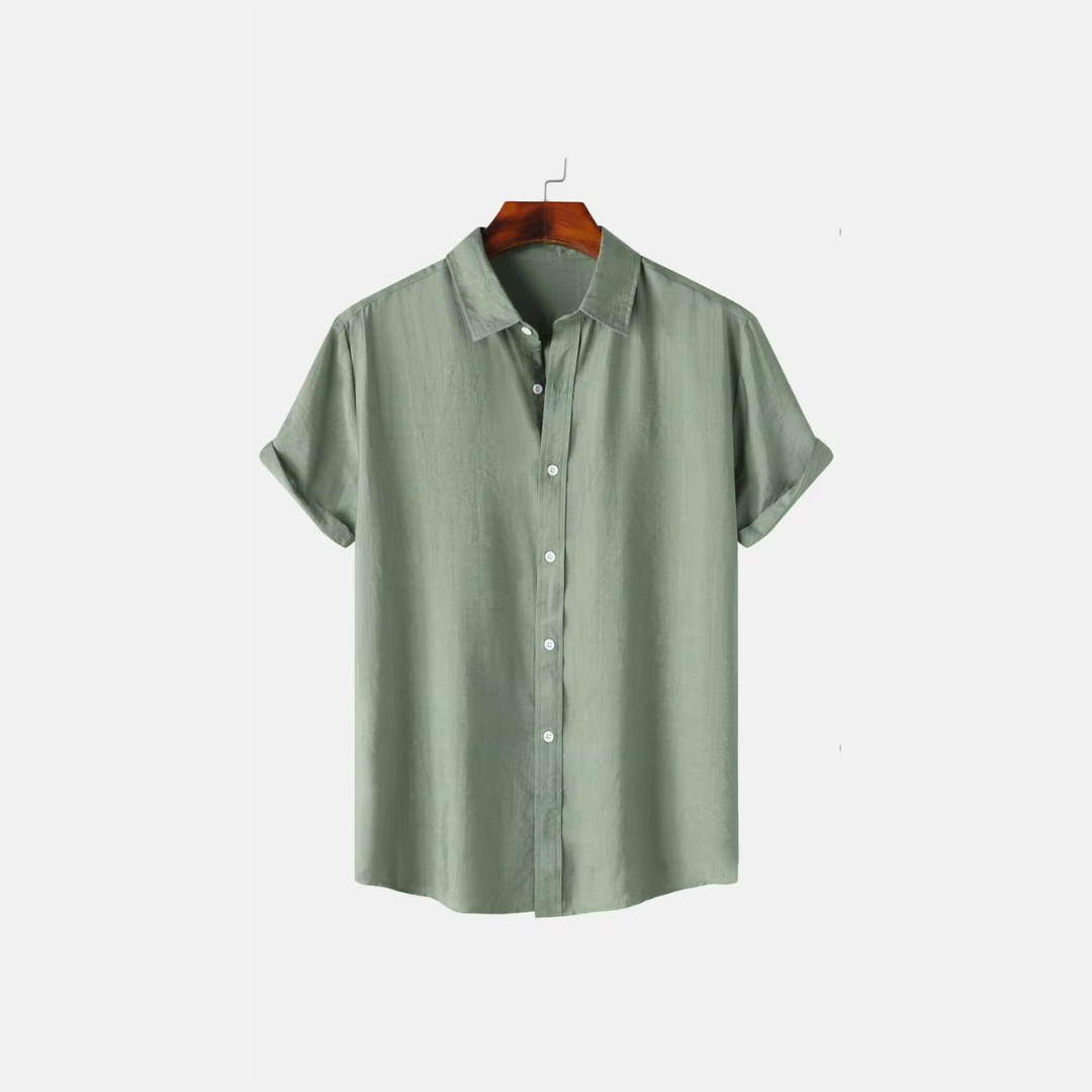 Men's Linen Shirt Lightweight Tailored Fit-2
