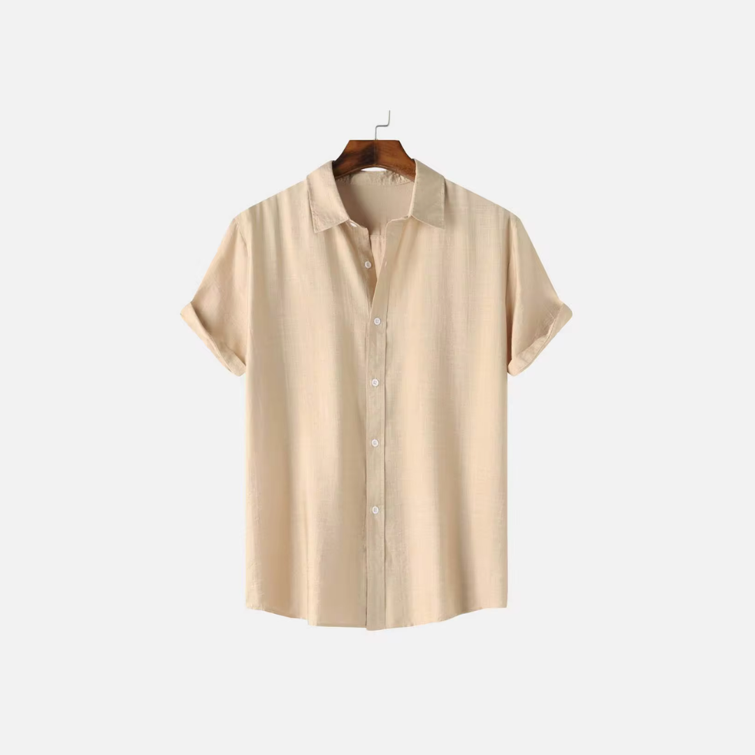 Men's Linen Shirt Lightweight Tailored Fit-3