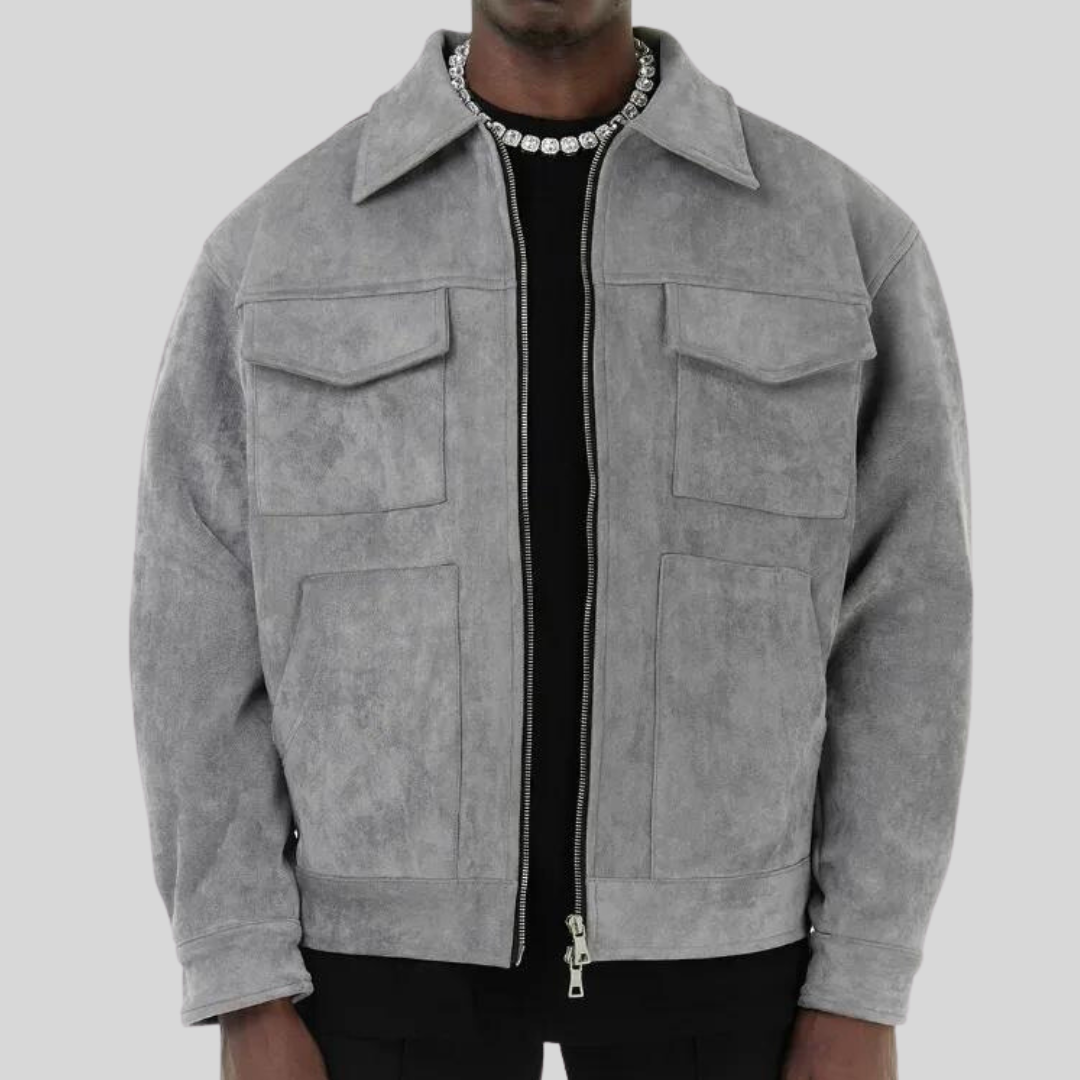 Men's Suede Jacket-3