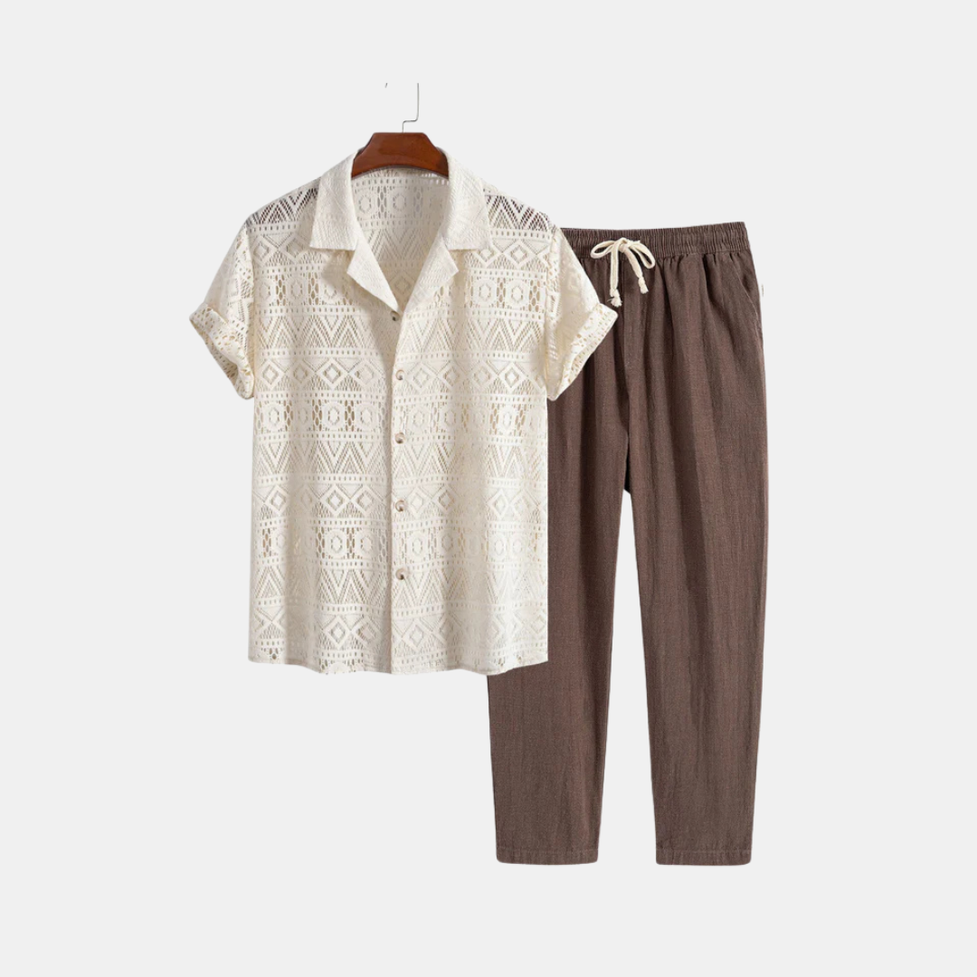 Men's Casual Set Linen