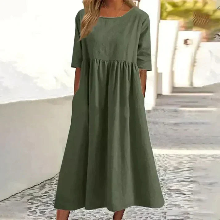 Astrid | Women's White Summer Dress-5