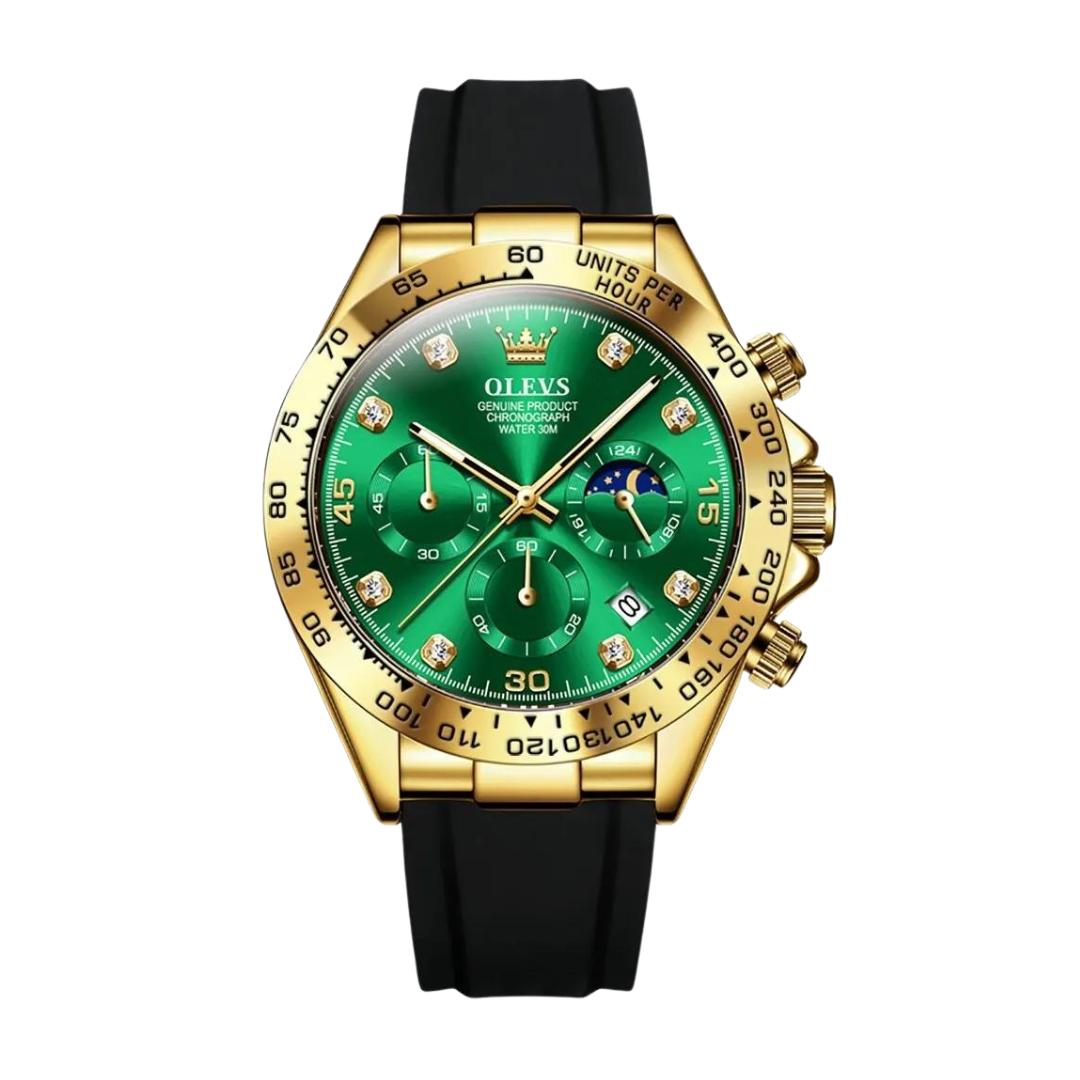 Variant image for Men's Leather Chrono Watch-3