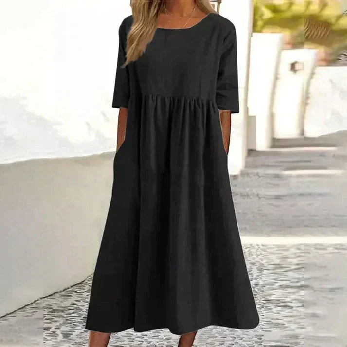 Variant image for Astrid | Women's White Summer Dress-9