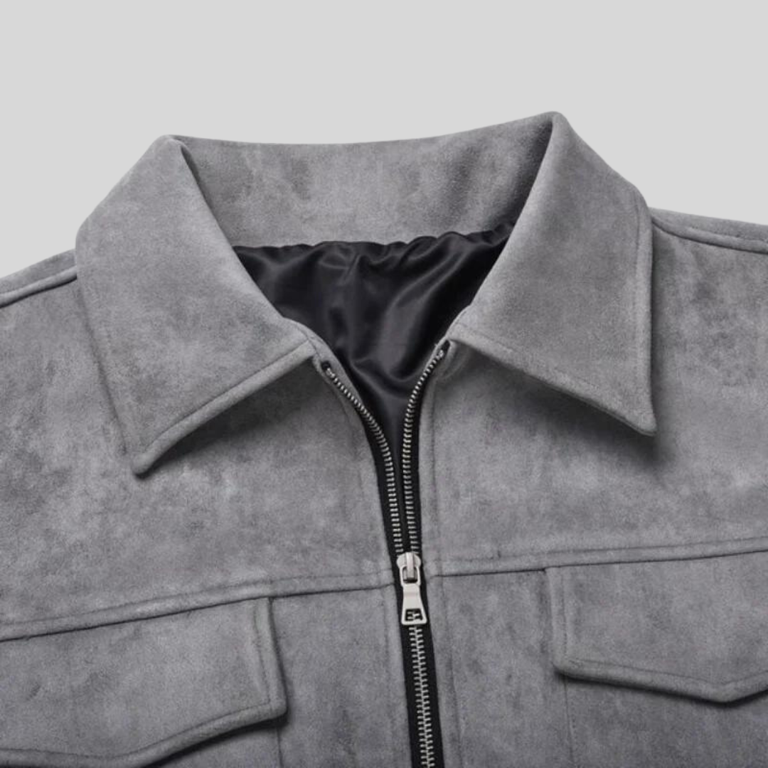 Men's Suede Jacket-6