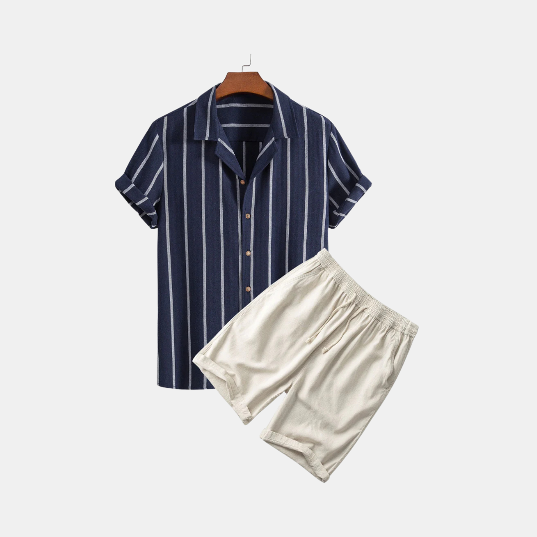 Men's Summer Shorts and Shirt Set