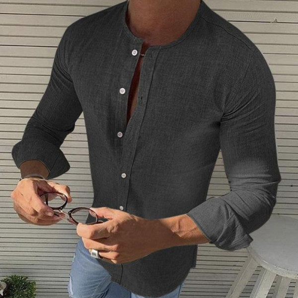 Men's Shirt | Long Sleeve Cotton Comfort-1