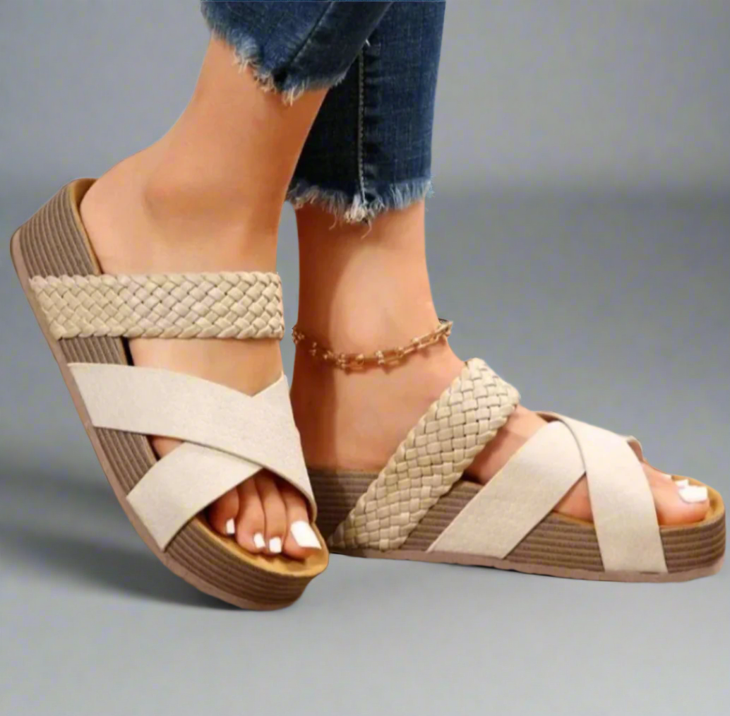 Women's Supportive Sandals Synthetic with Arch Support-2
