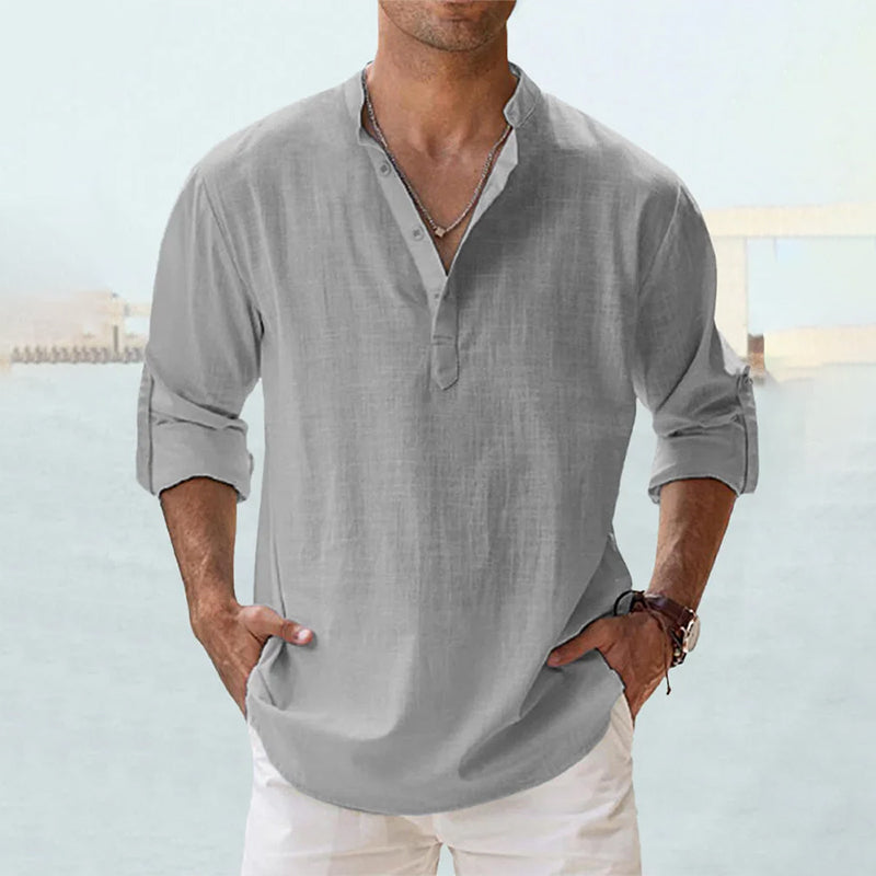 Variant image for Eden | Men's Long Sleeve Linen Shirt-57
