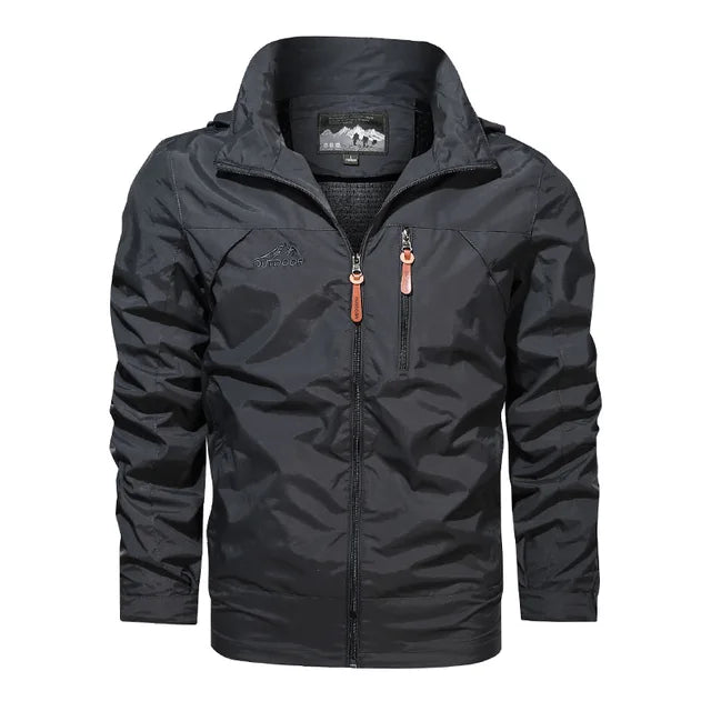 Variant image for Men's Jacket Cotton Blend Tactical Windproof Outerwear-17