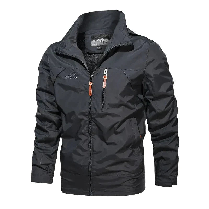 Men's Jacket Cotton Blend Tactical Windproof Outerwear-5