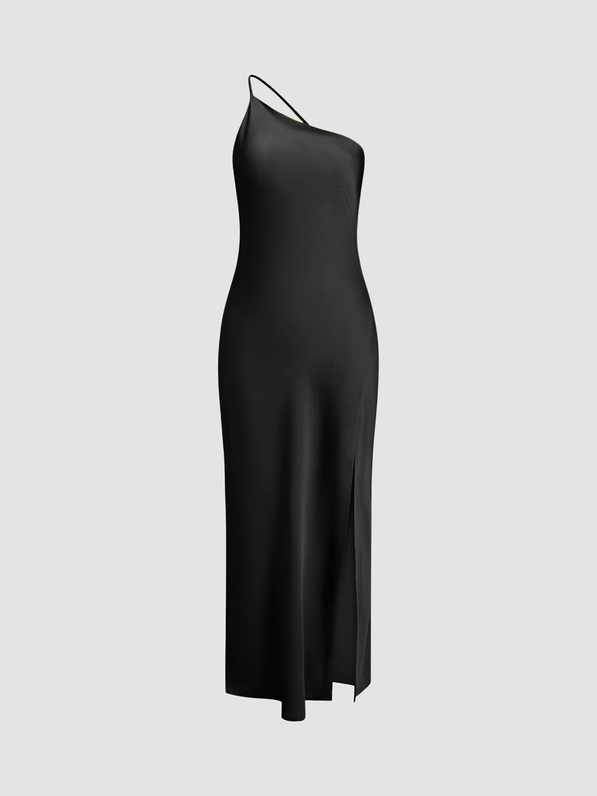 Variant image for Moonlight | Satin Long Dress with Back Splits-5