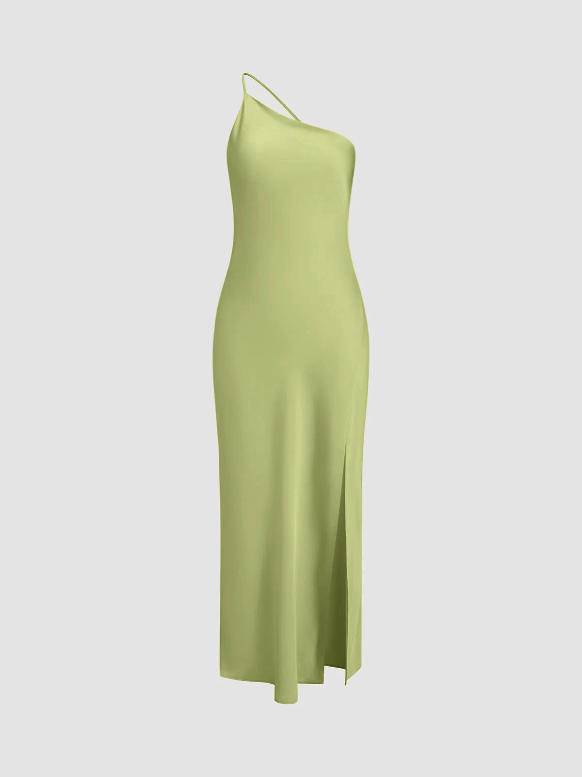 Variant image for Moonlight | Satin Long Dress with Back Splits-9