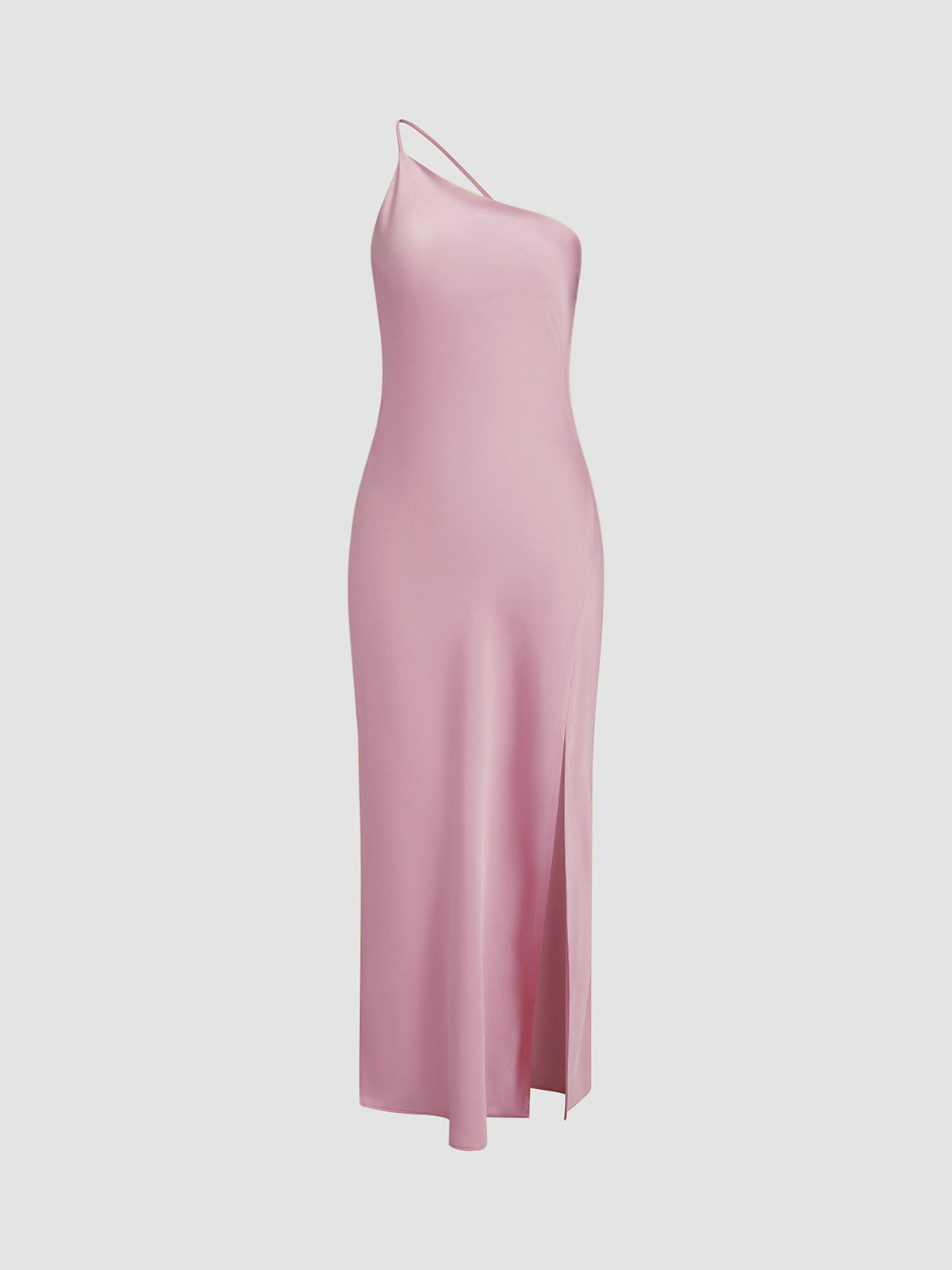 Variant image for Moonlight | Satin Long Dress with Back Splits-21