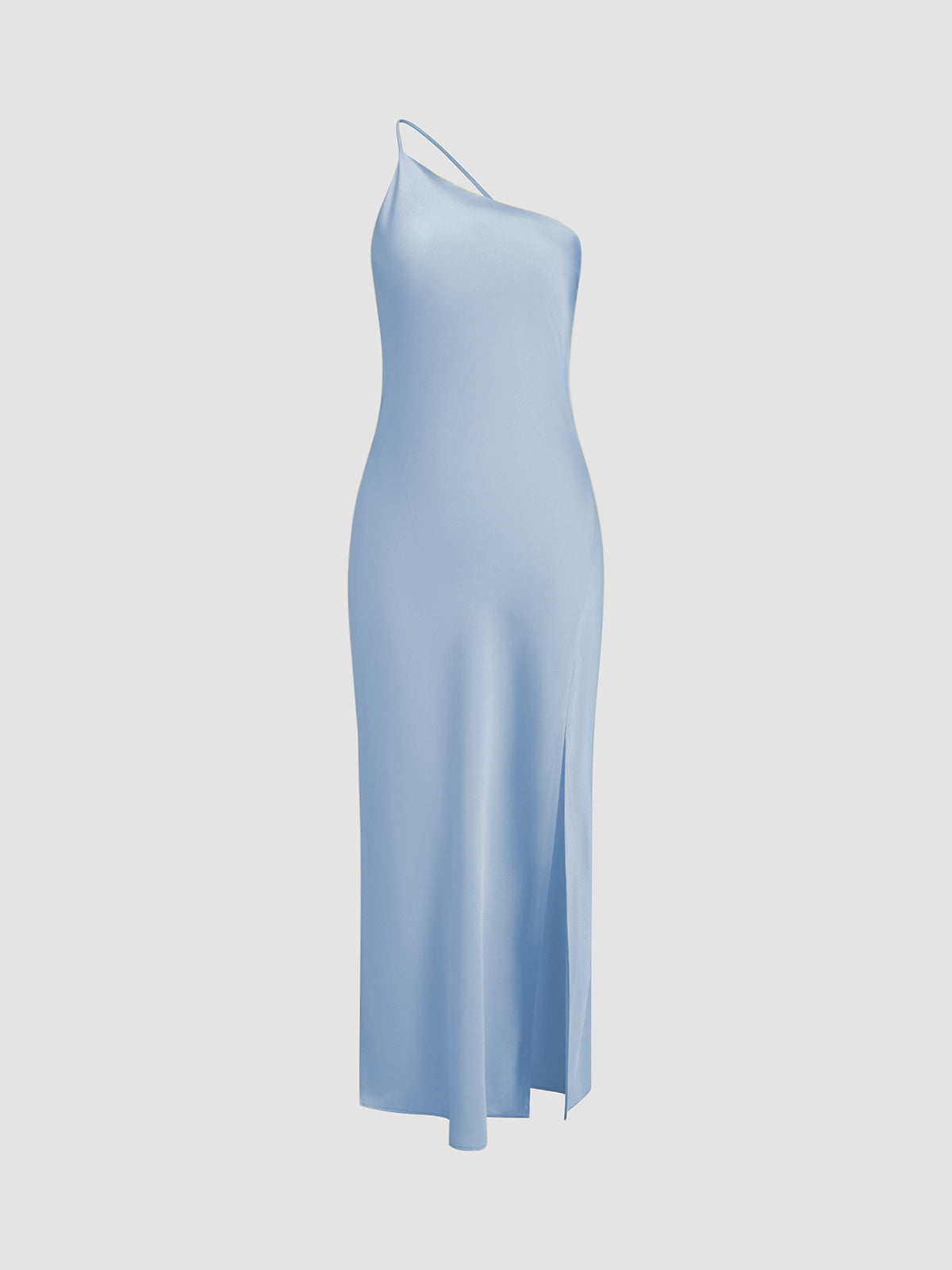 Variant image for Moonlight | Satin Long Dress with Back Splits-17