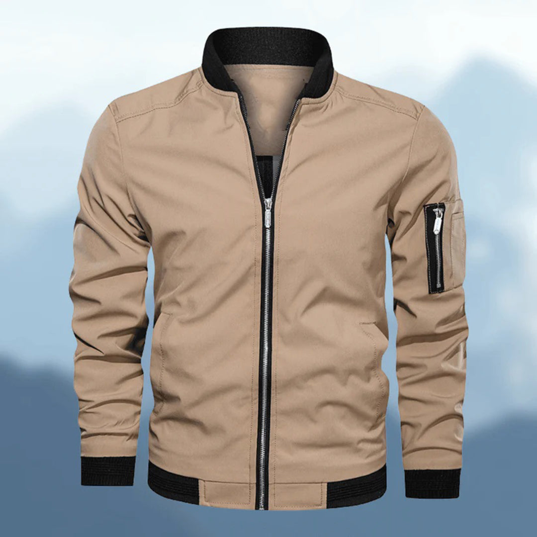 Men's Jacket Polyester Lightweight Spring Outerwear-4