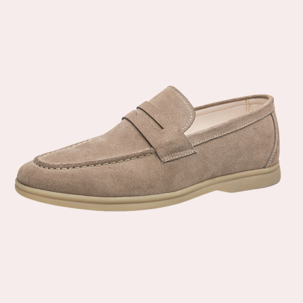 Men's Leather Brown Loafers for Comfortable Everyday Wear-1