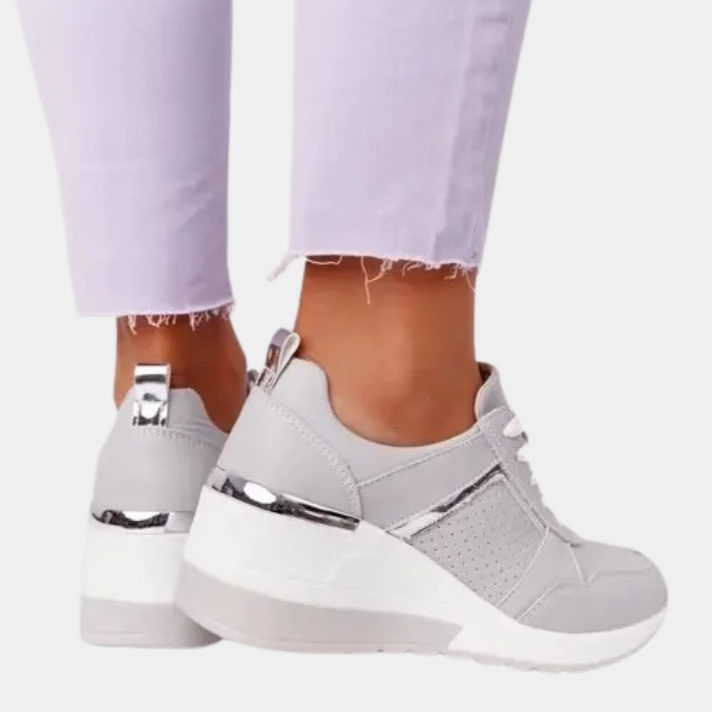Women's White Slip-On Sneakers Comfortable Casual Footwear-2