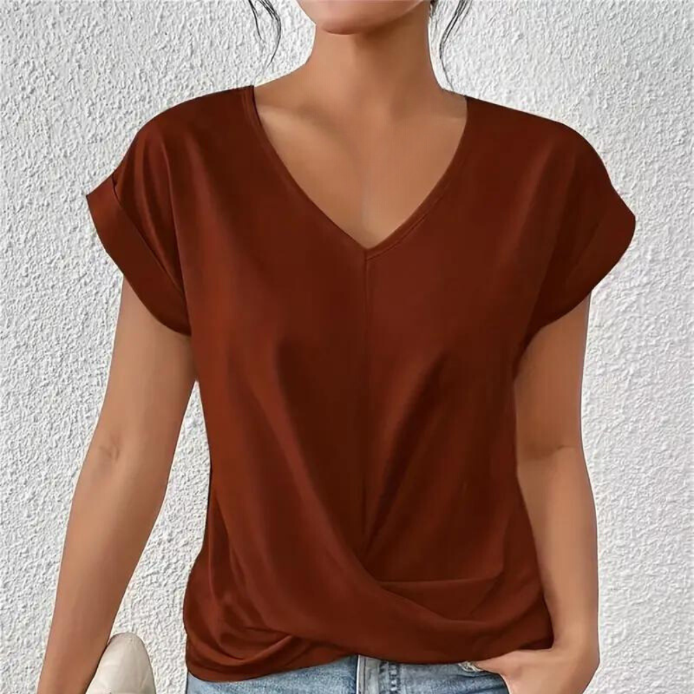 Variant image for Women's V-Neck Sweater Soft Knit-16