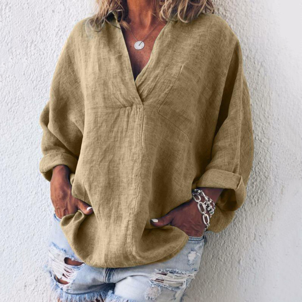 Variant image for Women's Oversized Blouse Polyester Luxe Style-21