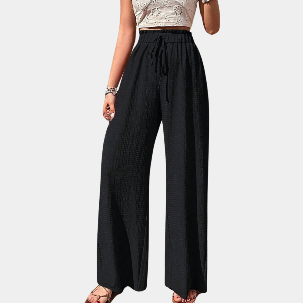 Women's Linen Wide Leg Pants-6