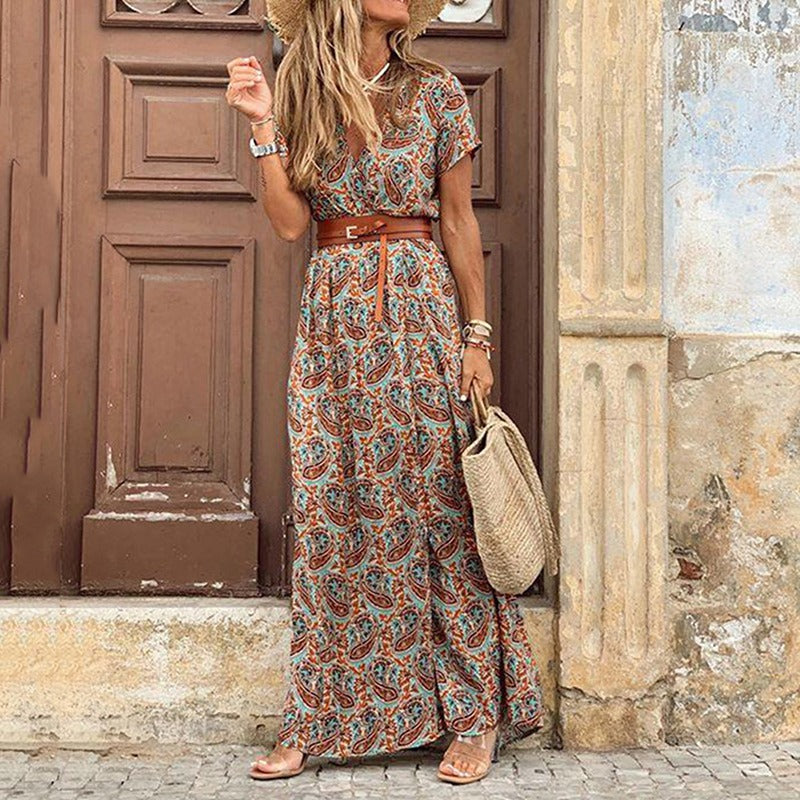 Brianna | Women's Bohemian Maxi Dress for Summer-2