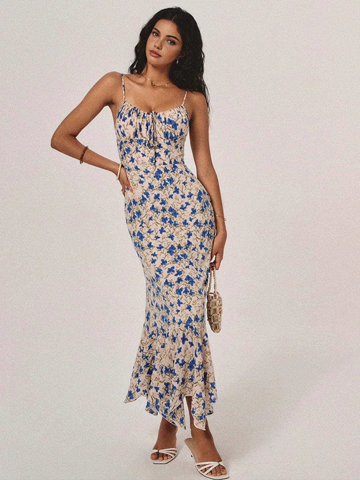 Women's Floral Maxi Dress Lightweight Summer-2