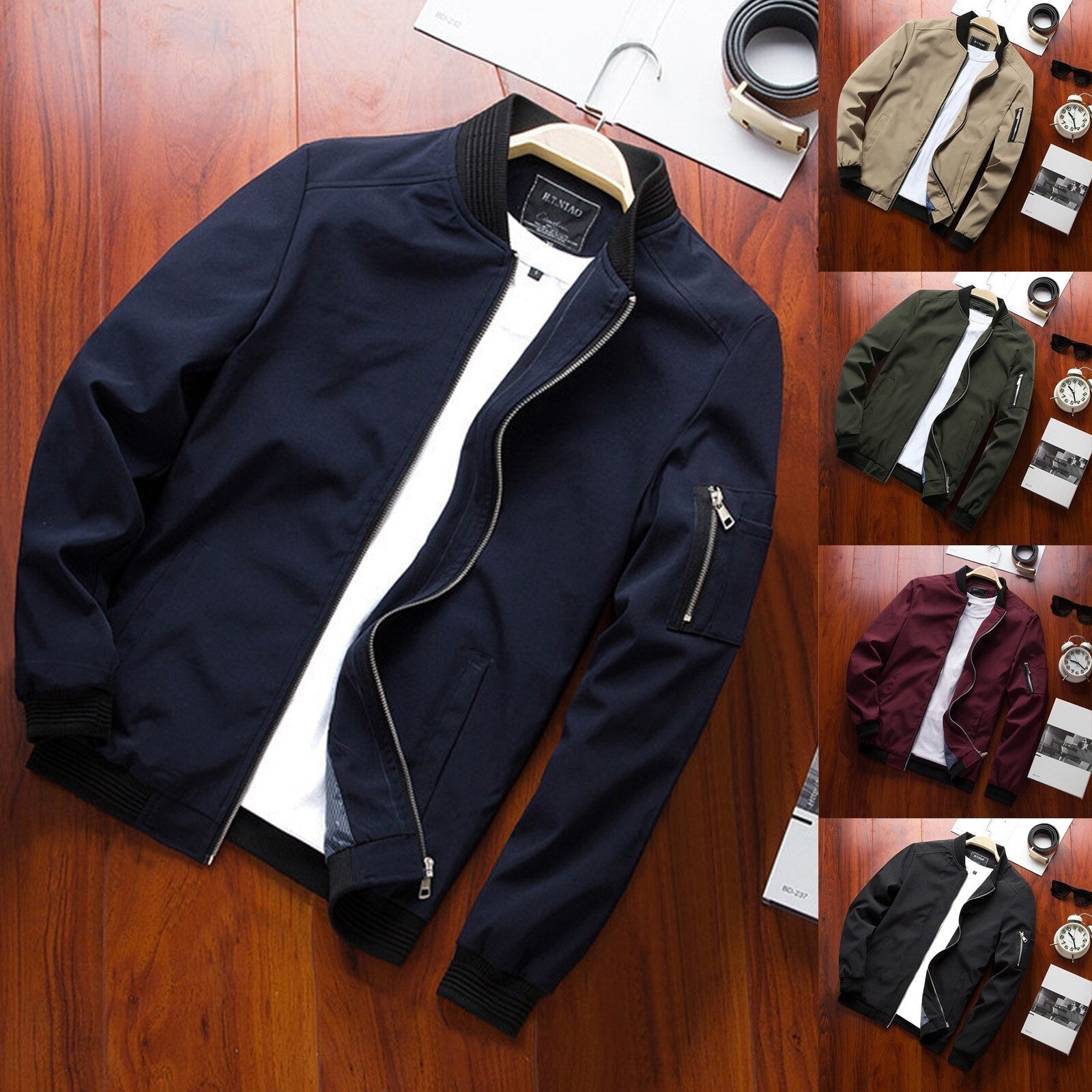 Men's Bomber Jacket | Wind and Waterproof Jacket-2