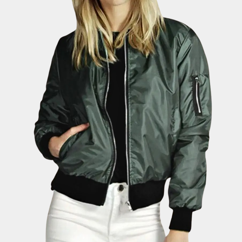 Women's Lightweight Summer Jacket Bomber-2