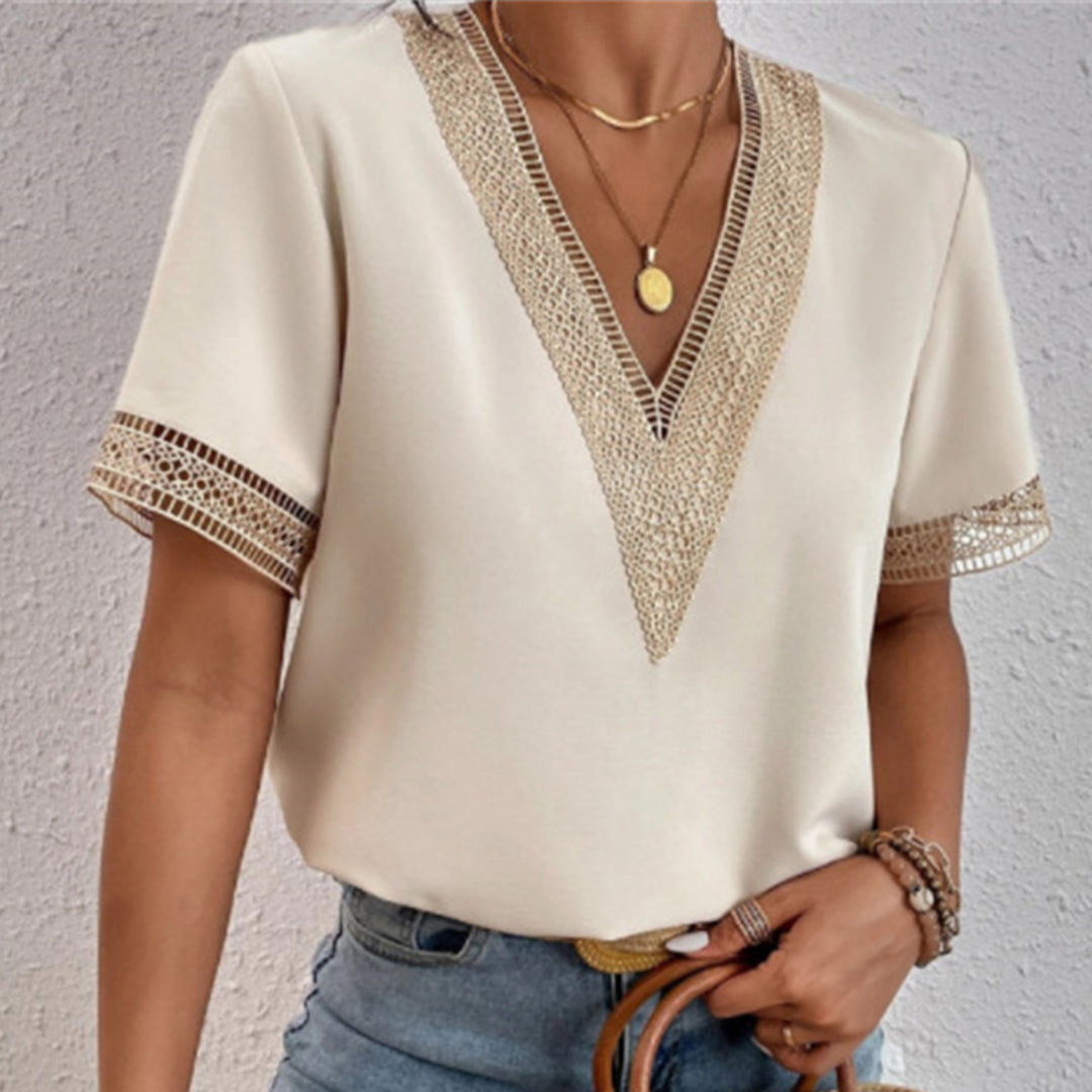 Variant image for Women's Polyester T-Shirt Loose Fit Elegant-21